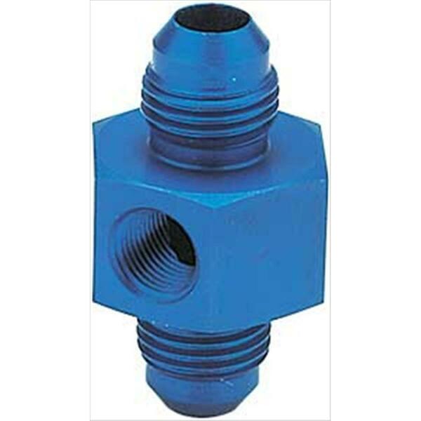 Perfectpitch -6 An Blue Anodized Aluminum In-Line Fuel Pressure Adapters PE345498